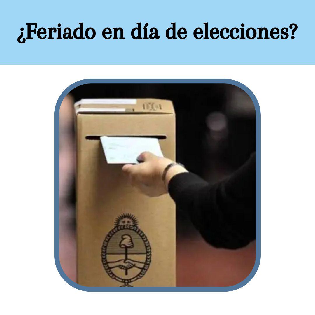 ¿Feriado en día de elecciones