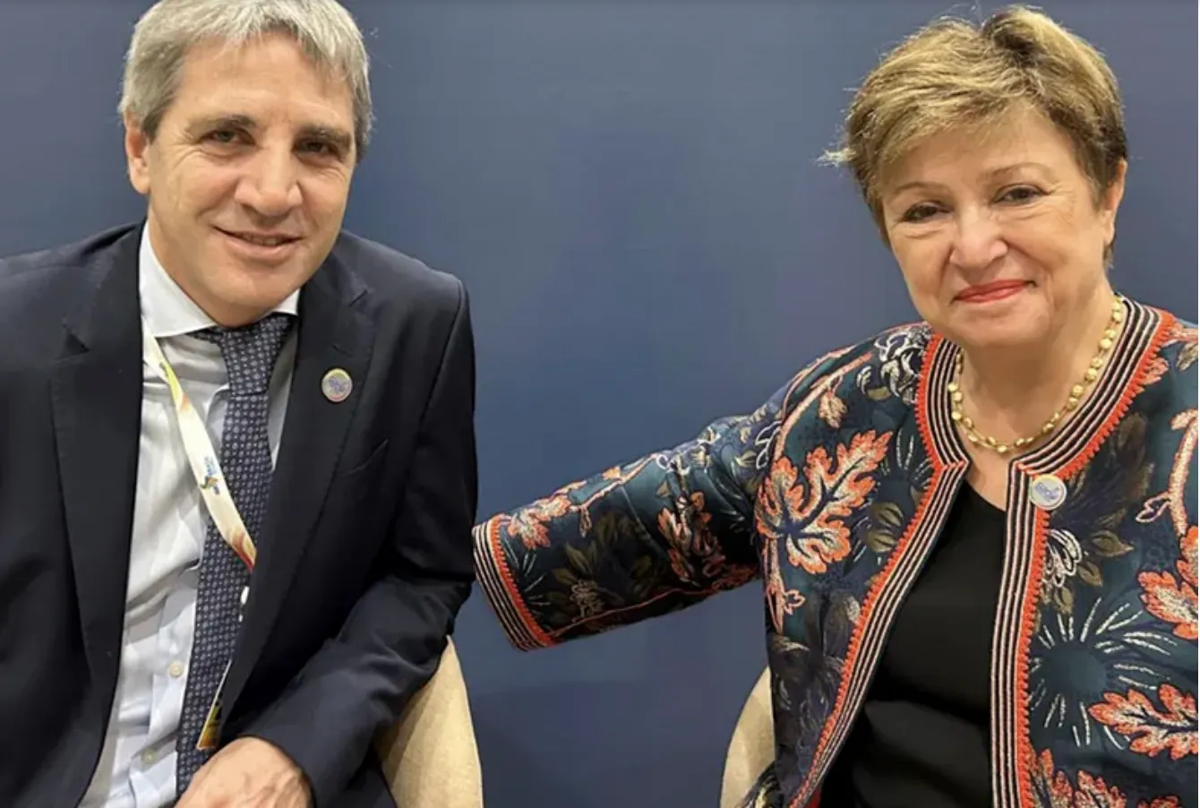 Luis Caputo y Kristalina Georgieva